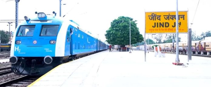 India's First Hydrogen Train at Jind Junction