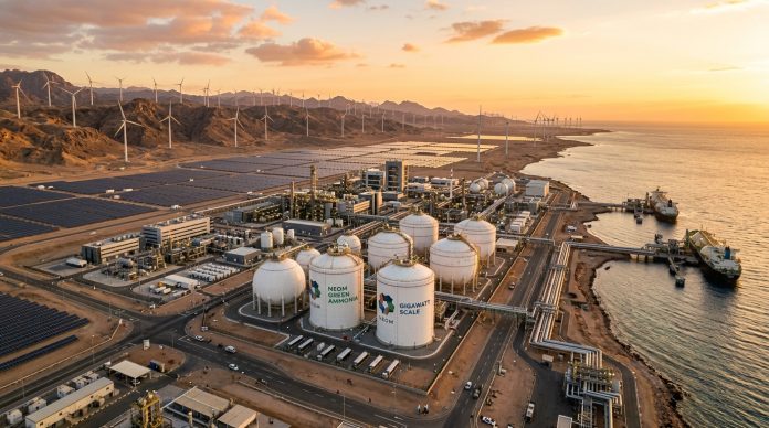 NEOM Green Hydrogen and Green Ammonia Gigawatt Complex NEOM gigawatt-scale green hydrogen and green ammonia production facility in Saudi Arabia